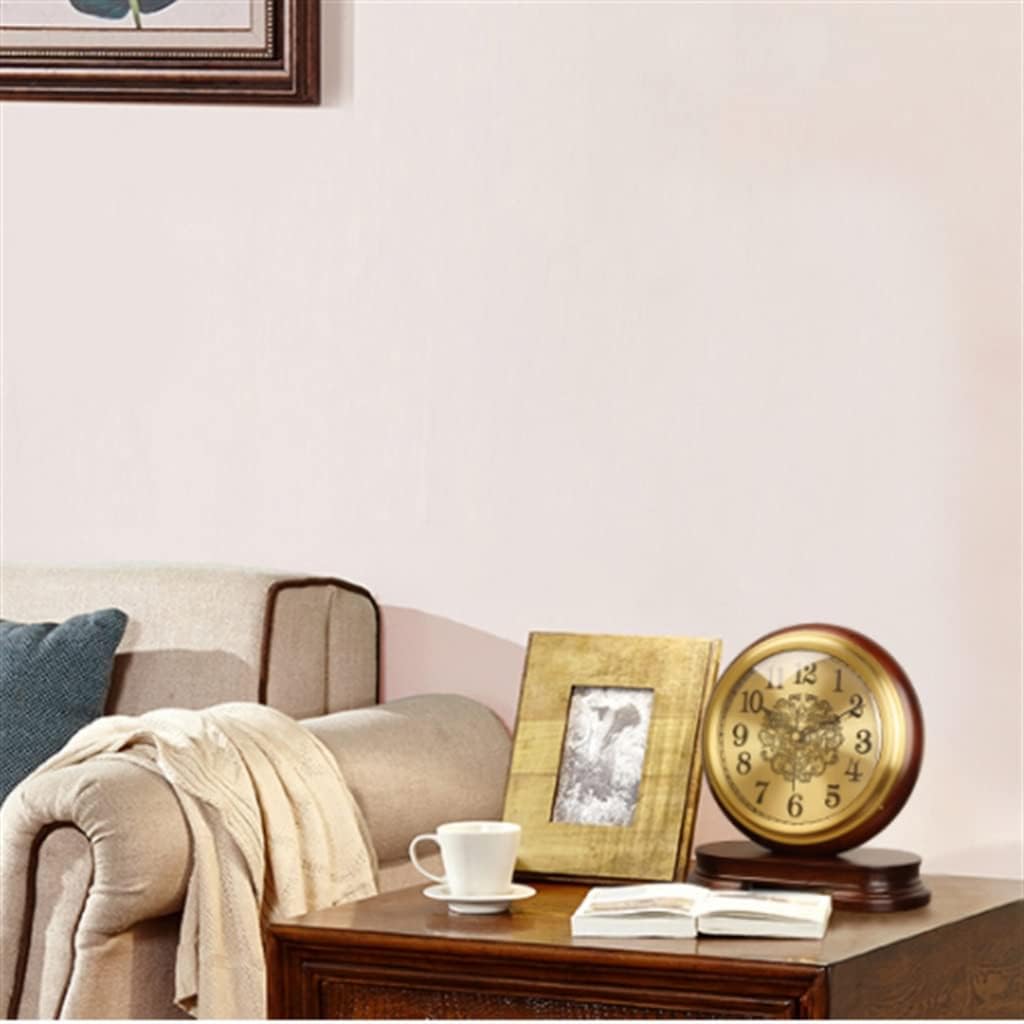Brass Clock, Clock, Table Clock, Living Room, Table Clock, Retro American Bedside Ornament