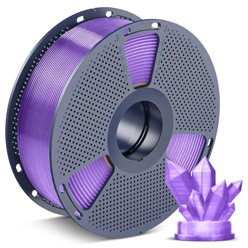 Image of SUNLU PLA 3D Printer Filament PLA Filament 1.75mm, Neatly Wound 3D Printing Filament 1.75mm, Dimensional Accuracy + /- 0.02 mm, Fit Most FDM 3D Printers, 1kg Spool (2.2lbs), Transparent Grape Jelly