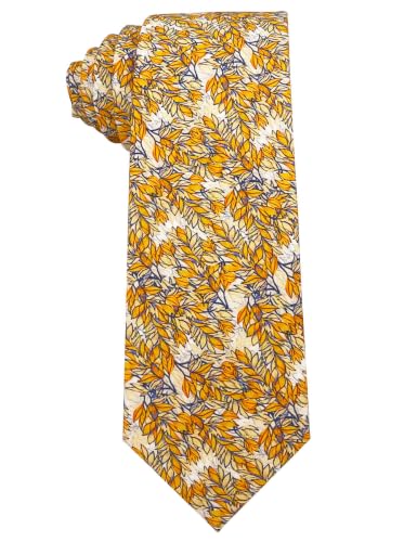 Image of Kebocis Mens Skinny Cotton Floral Tie for Men