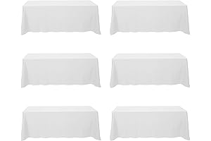 Elegant 8ft Long White Tablecloths for Your Special Occasions