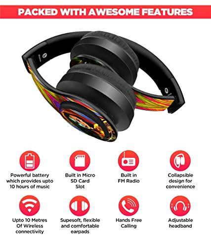 Image of Macmerise Vigorous Wonder Woman - Decibel Wireless On Ear Headphones, Multicoloured,SODCIBLDC5644