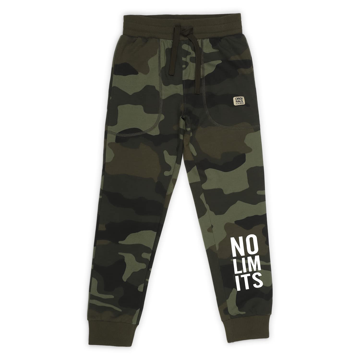 Alan Jones Clothing Boys Camouflage Joggers Trackpant | Ribbed Waist & Bottom Hem | Drawstring Closure | Regular Fit | Sizes 4–16 Years-picture-12
