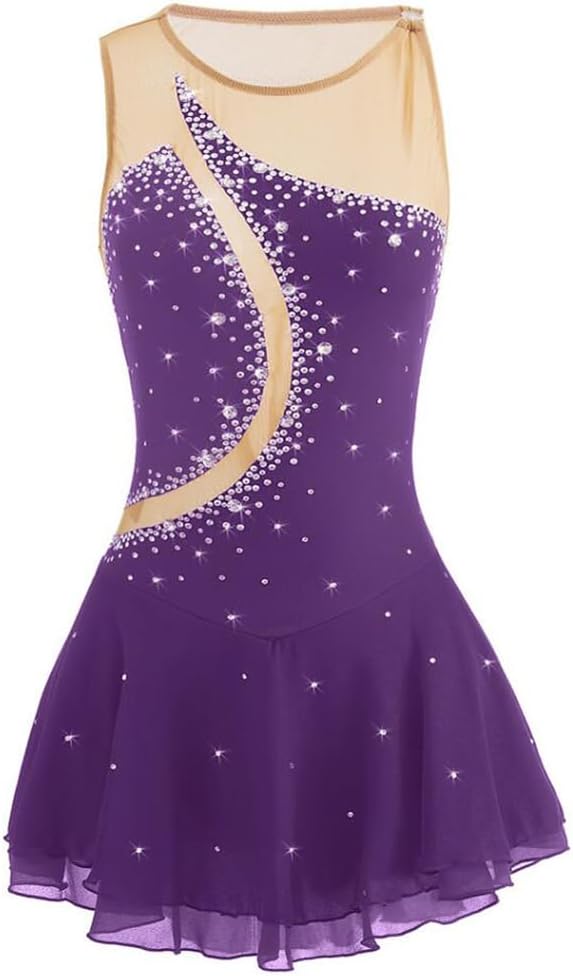 Figure Skating Performance Suit Girls Ice Skating Competition Clothing Roller Skating Costume Gymnastics Leotards