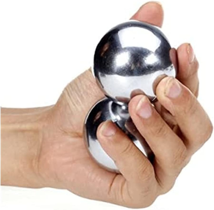 Steel Solid Ball, Solid Ball, Iron Ball, Handball, tai chi Ball, Steel Ball and Large Steel Ball, t 50mm2 510g / Piece + Exquisite handbag-65mm2 1.12Kg / Piece
