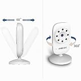 Monitor de vídeo para bebé con cámara y visión nocturna infrarroja, conversación bidireccional y monitor de temperatura – largo alcance, monitorea a tu bebé todo alrededor del reloj, incluye 2 piezas protector de salida