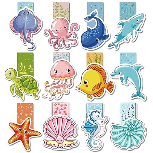 12 Piezas Marcapaginas Magnetico, Marcapáginas Niños con Diseño de Animales Marinos, Marcapaginas personalizado, Puntos de Libro, Regalo Escolar o de Cumpleaños para Niños y Niñas | Ya disponible en tu tienda friki favorita! En mundofriki.es! 12 Piezas Marcapaginas Magnetico, Marcapáginas Niños con Diseño de Animales Marinos, Marcapaginas personalizado, Puntos de Libro, Regalo Escolar o de Cumpleaños para Niños y Niñas | Ya disponible en tu tienda friki favorita! En mundofriki.es!