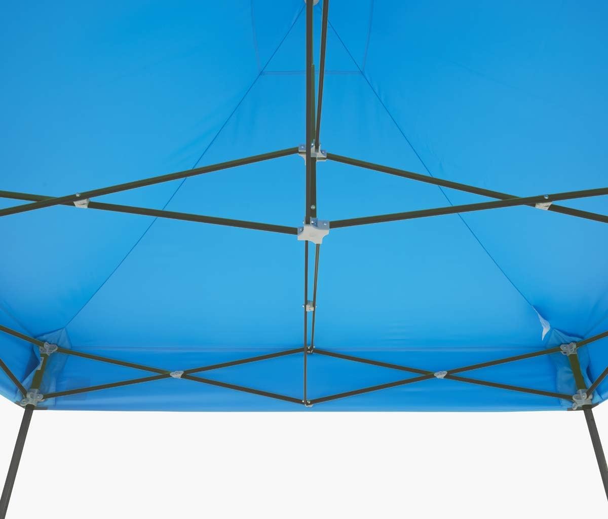 E-Z UP Eclipse Instant Shelter Canopy, 10' x 10', White Steel Frame and Professional Grade Royal Blue Top