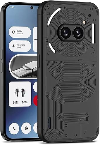 LEMAXELERS Case for Nothing Phone 2a, Ultra Thin Design Hard PC Premium Case Slim Full Body Protective Phone Case Shockproof Cover for Nothing Phone 2A. 3 in 1 Black AR