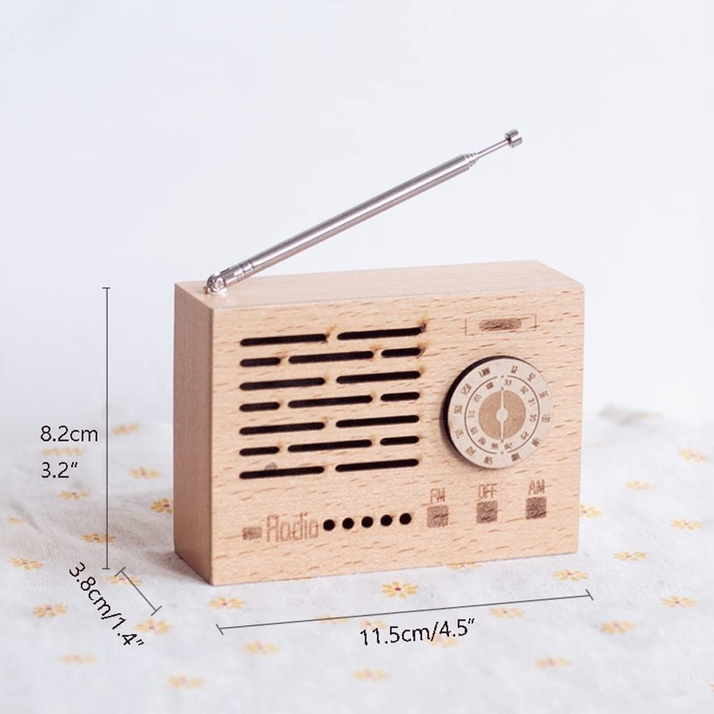 Caja de música Caja De Musica Niña Radio Caja de música mecánica clásica relojería Caja de música Creativa de Madera para Hija cumpleaños Navidad Caja Musical Personalizada(A)