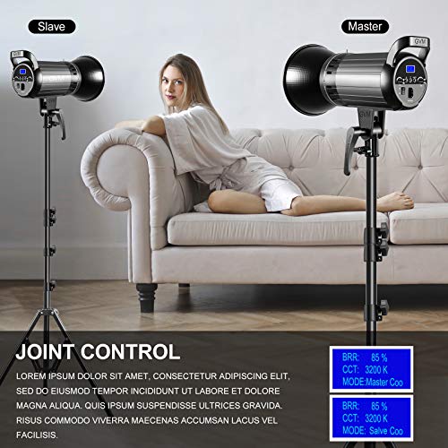 Bi-Color Led Video Light, Gvm 100W Photography Lighting With Bowens Mount, App Control System, Lantern Softbox Video Lighting Kit For Youtube Outdoor Studio, Dimmable 3200K-5600K, Cri 97+ #TOP2