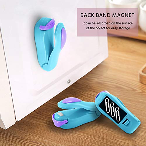 DIFENLUN Mini Sealing Household Machine, Portable Heat Bag Sealer Pressure Vacuum Plastic Sealer for Airtight Food Storage Saver(1pc, Blue)