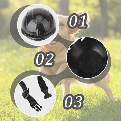 VisageVitalit Sonnenschutz Helm für Hund, Haustierhelm, Coole Motorrad Hundehelm, Einstellbar Hundehüte Kopfschutz Hundeschutzhelm für Radfahren Outdoor-Aktivitäten