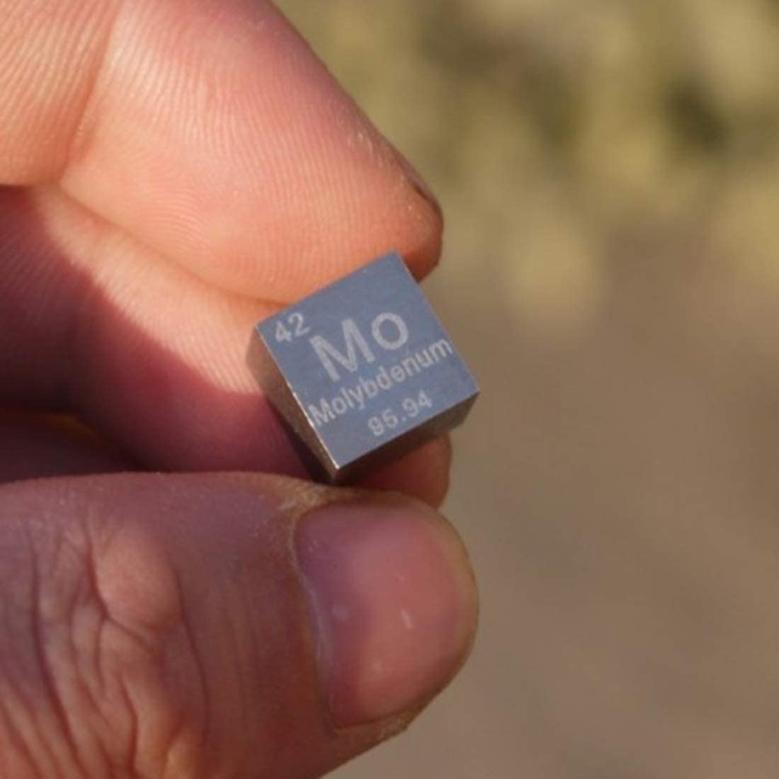 10x10x10 Mm Molybdän-Dichtewürfel – Handgefertigter Metallwürfel Aus Mo Für Elementsammlungen, DIY Und Experimente