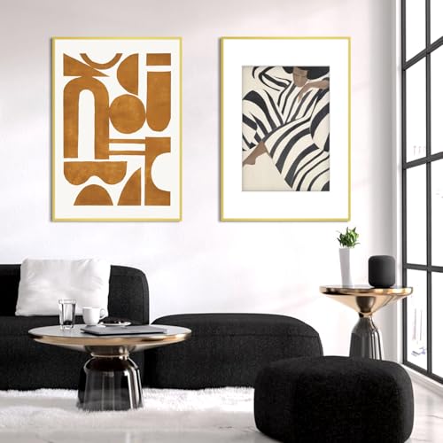 Image of Homso A1 Poster Picture Metal Gold Frame, Display Pictures 23.4x33.1 Inch Without Mat, Thin Edge with Acrylic Plexiglass for Wall Mounting