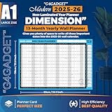 G4GADGET Laminated Academic Wall Planner 2025-2026 | A1 Reusable Mid-Year Planner Wall Calendar (85cm x 58cm) | Year at a Glance Wall Chart with UK Holidays | Great for School, Office & Home - Image 3