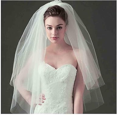 Olbye Women's Wedding Veil Two Tier 