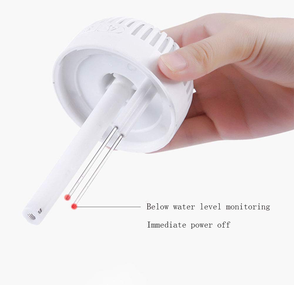 2-1 Coche Difusor de Humidificador, purificador de Aire de aromaterapia por ultrasonidos, Ajuste de Modo Niebla y función, Apagado automático sin Agua