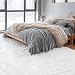 Super Area Rugs Soft Faux Fur Sheepskin Flokati Shag Silky Rug Baby Nursery Childrens Room Rug in White, 5' x 7'