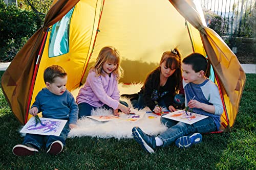 Pacific Play Tents 30610 Kids Giant Tee Pee Tent Playhouse, 59" 59" x 96" High, Multi - Image 13