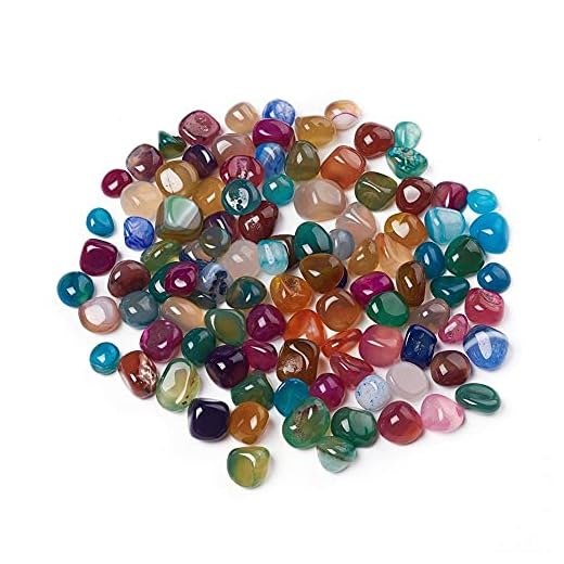 50 piedras preciosas de ágata, semipreciosas, perlas de 9 mm ~ 15 mm, piedras semipreciosas para juego de piedras preciosas para búsqueda del tesoro y decoración