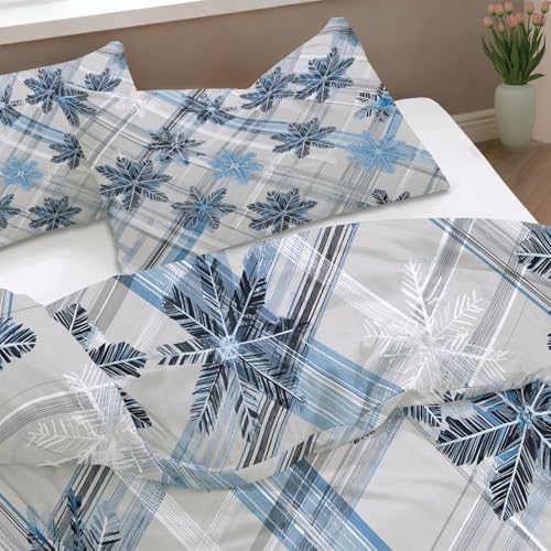 Housse de couette 200 x 200 cm douce pour lit ado à fermeture éclair robuste - 5