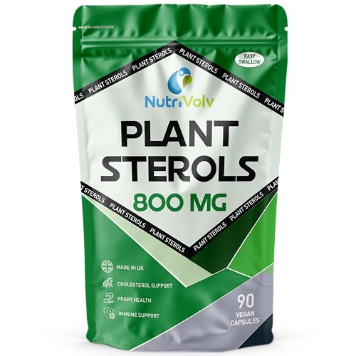Plant Sterols 800mg Vegan Healthcare Supplements for Heart, Maintains Cholesterol Level and Effectively Boosts Immunity - 90 Capsules
