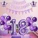 Imagen de Decoración 75 años cumpleaños mujer morado globos 75 cumpleaños mujer decoracion regalo para 75 cumpleaños mujer globo morado decoracion 75 años mujer globo 75 cumpleaños mujer decoración morado