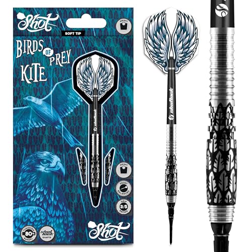 SHOT Dardos Birds of Prey Kite 80% Tungsten Darts Punta Plástico 20 g