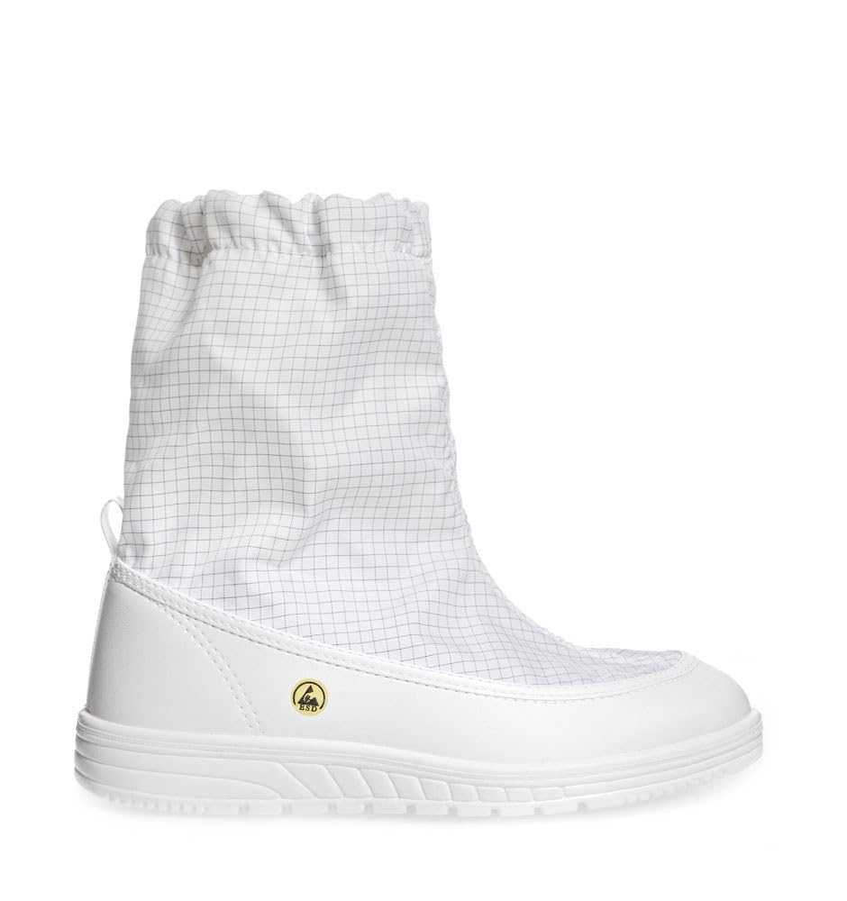 Abeba 3620 REINRAUM ESD Stiefel, OB, A, E, SRA, Weiß, Größe 44