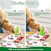 Speech Therapy Sensory Toy, Talking Dinosaur Phonics Reader with 74 Double-Sided Phonics Flash Cards & 6 Theme Stickers, Interactive Letters Games, Montessori Educational Gift for Kids Aged 3-8