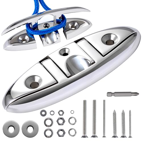 Yluvaok 1 Pack 5 316 Stainless Steel Boat Cleat Flip Up Dock Cleat