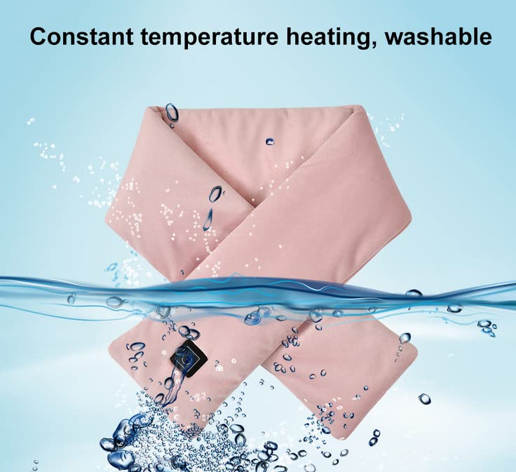 Verwarmde sjaal, USB-verwarmde sjaal met 3 verwarmingsniveaus, wintersjaal, nekwarmtekussen warme zachte sjaals voor unisex winterwarmer buiten kamperen (zwart