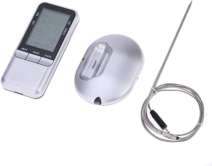 Bomcomi Horno sin Hilos del LCD del term?metro de Carne de la sonda term?metro Digital Temporizador de Cocina del alimento del term?metro de Herramienta para asador de Cocina Bomcomi Horno sin Hilos del LCD del term?metro de Carne de la sonda term?metro Digital Temporizador de Cocina del alimento del term?metro de Herramienta para asador de Cocina