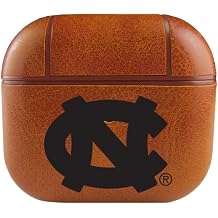 AudioSpice Collegiate Leatherette Cover for Apple AirPods 3rd Generation Case with Carabiner and Safety Cord North Carolina Tar Heels