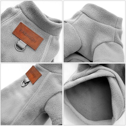 Sinirttou Hundepullover für kleine Hunde, Hundepullover, warme Baumwollmäntel mit weicher Textur für Welpen, mittelgroße Hunde und Katzen (M)