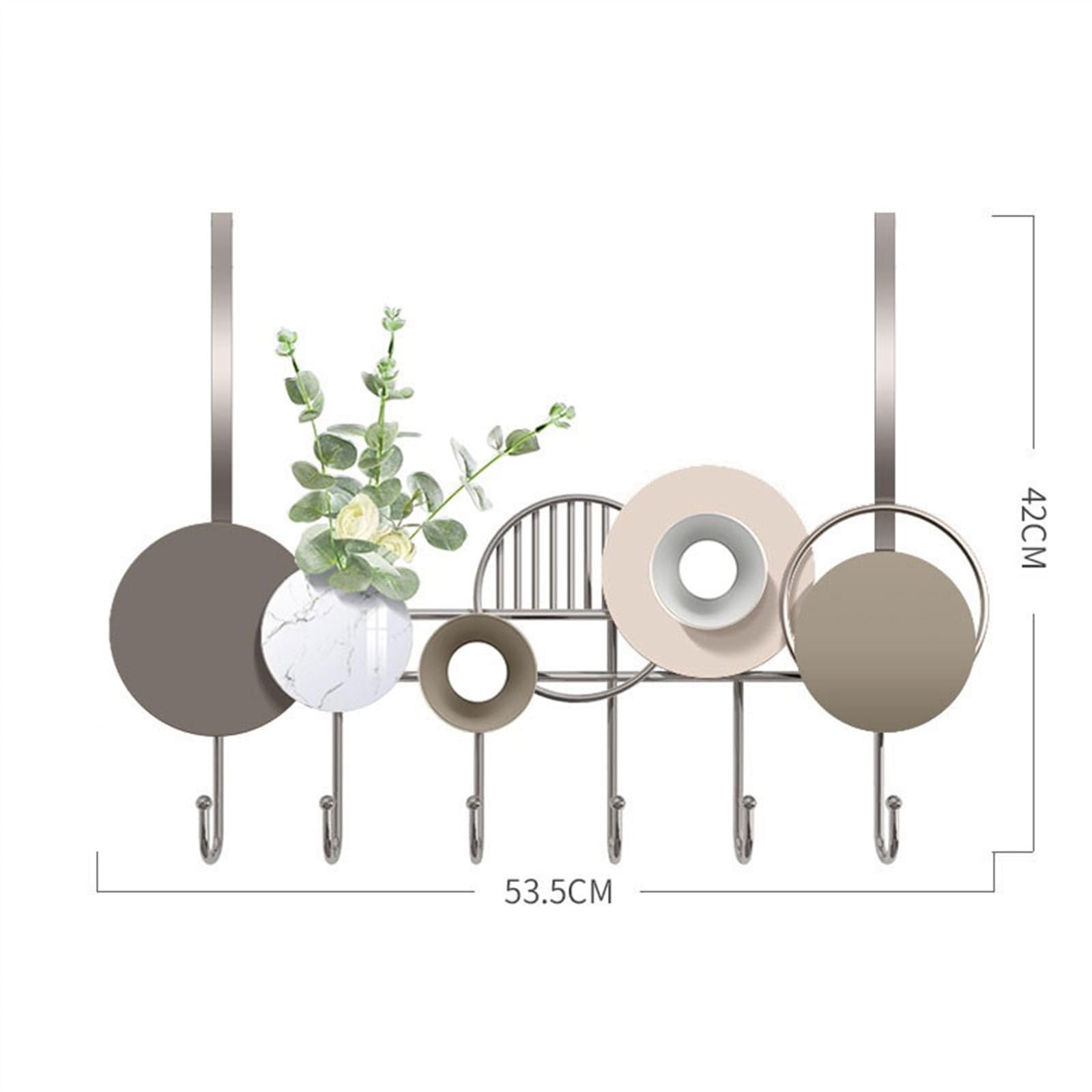 Perchero de pared con ganchos para colgar sobre la puerta, ganchos para colgar en la puerta, toalleros para colgar sobre la puerta para baño con 5 ganchos para colgar ropa, abrigos, toallas, perc