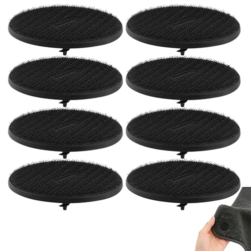 HUAEDNWKYI Fixation Tapis Voiture 8 pièces Clips Tapis Voiture Attaches Tapis Voiture Noir diamètre 62,5 mm pour Maintien sécurisé des Tapis Auto dans l’habitacle