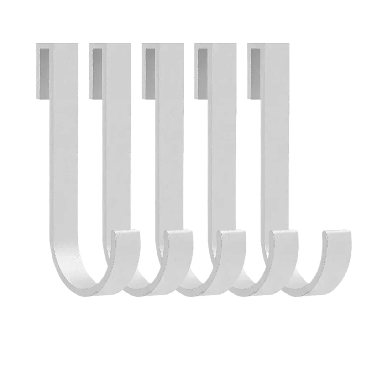 AXVORO Over Door Hanger Door Cabinet Hanger Hook Anti-Rust Cupboard Rack Door Rear Hangers Towel Clothes Coat Bag Sundries Bathroom Metal Rack Organizer(Silver,30PCS)