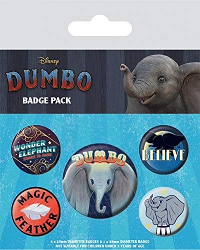 Dumbo Movie, The Flying Elephant Set De Chapas 15x10 cm