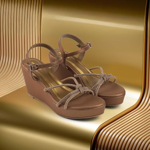 Image of Mochi Women's Elegant Wedge Heel Sandals