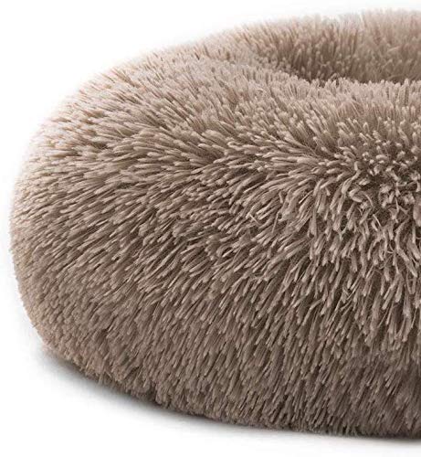 GDDO Premium Orthopädisches Haustierbett für große und extra große Hunde,Donut Hundebett Weiches Plüsch Rundes Hundesofa mit Wasserfeste Unterseite,Hundekörbchen waschbar (90cm)