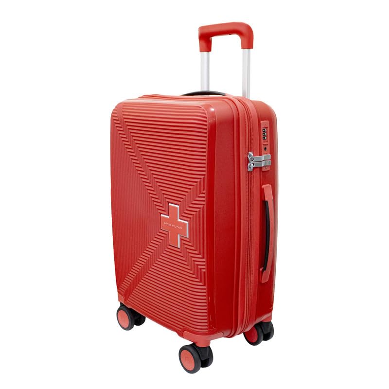 Image of SWISS MILITARY Maze 75CM Hard Trolley Bag, 106L Large Polypropylene Luggage, TSA Lock, 360 Dual Wheels, Anti-Theft Zipper, Branded Interior, Strong Handle, Long Trip Travel Suitcase, 5-Year Warranty