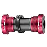 TOKEN External Bottom Bracket English Threaded (BSA) to 24mm Crank for Road Bike/MTB (Black)