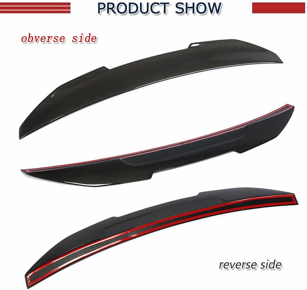 Carbon Fiber Rear Trunk Spoiler for BMW 5 Series E39 520i 523i 525i 528i 530i 535i 540i Sedan 1996-2003 Rear Deck Lid Spoiler Wing Trunk Lip Spoiler HighKick Rear Wing Spoiler Body Kits Factory Outlet