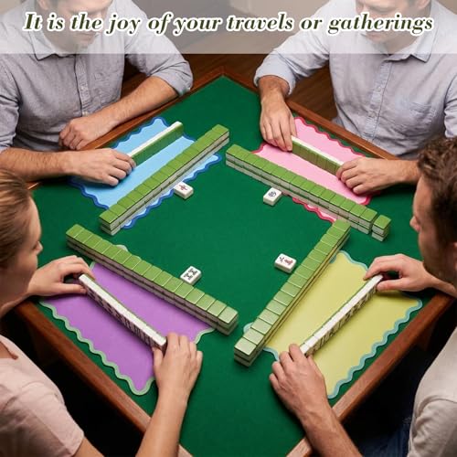 4 Piezas Barajas Mezcladoras para Mahjong Coloridas miniatura 2