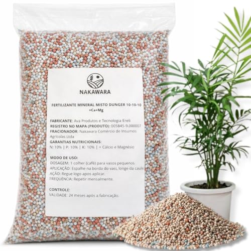 Adubo Fertilizante NPK 10-10-10 Mineral Misto - Jardim Flores Fol...