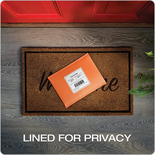 Image of Quality Park Bubble Mailers, 6 x 9 Shipping Envelopes, Water Resistant Orange Poly Padded Envelopes, Redi-Strip Peel Off Closure, 50 /Box (QUA85863)