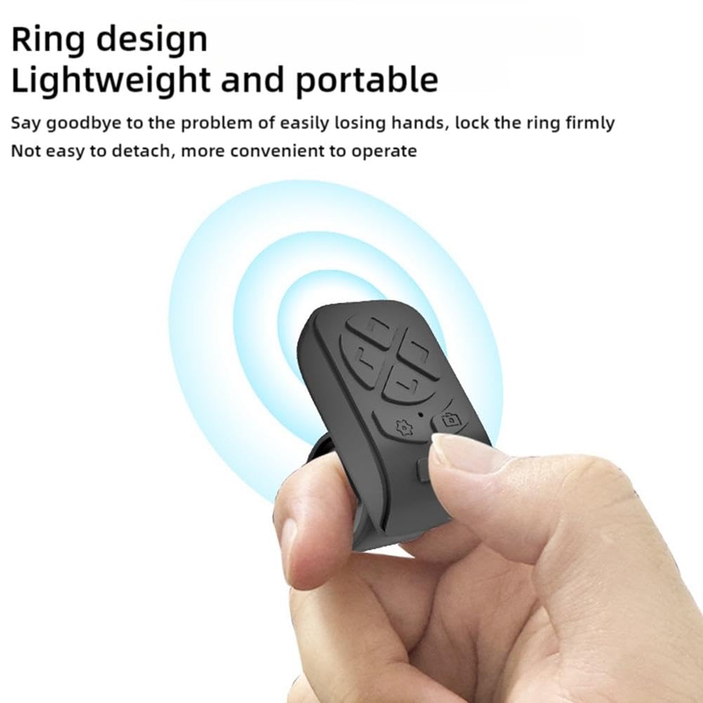 Bague de contrôle à distance Bluetooth pour tourner les pages Télécommande sans fil