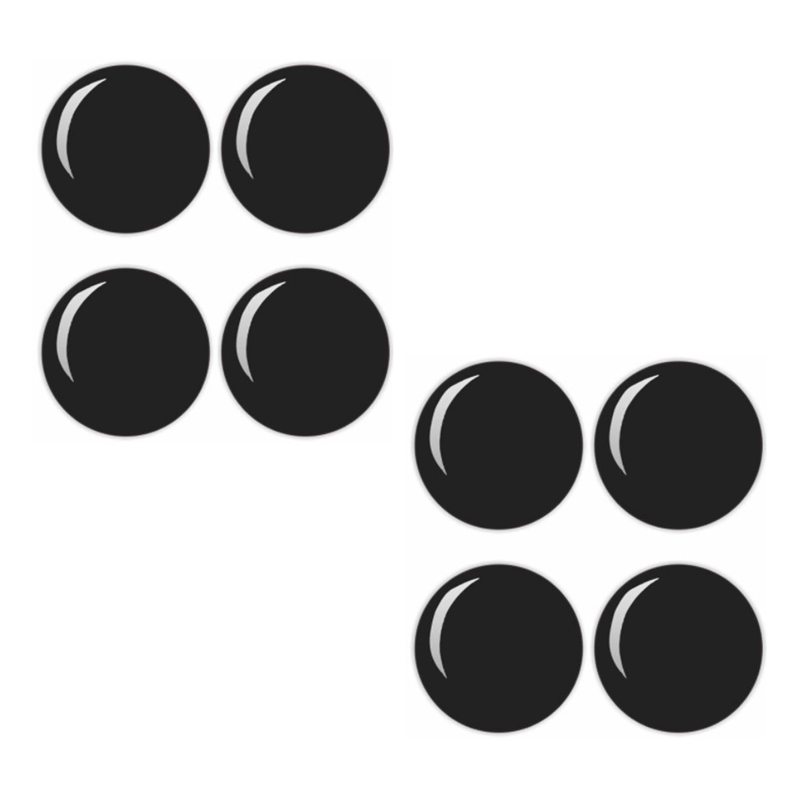 8Pcs Special Car Door Lock Sticker Anti-Rust Car Lock Protection Stickers Self-Adhesive Keyhole Sticker Decal for Car Door Lock Cover (Black)