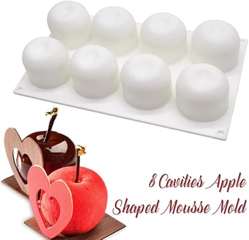 Miniatura 9 de Surakey Moldes de silicona para tartas para hornear, postre, gelatina, helado, formas de frutas, molde de silicona para chocolate, dulces,